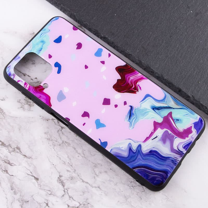 Фото TPU+Glass чохол Diversity на Samsung Galaxy A12 / M12 (Stains red) в маназині vchehle.ua