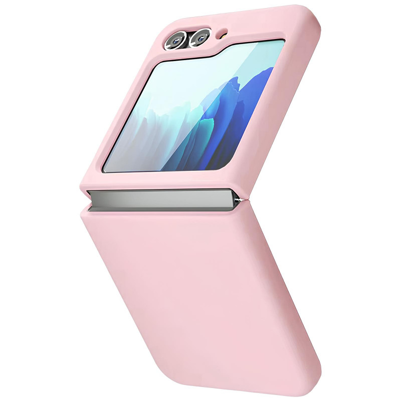 Фото Чохол Foldables Silicone Cover Lakshmi (AAA) на Samsung Galaxy Z Flip6 (Рожевий / Pink Sand) на vchehle.ua
