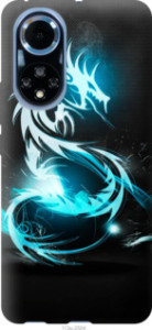 Чехол Бело-голубой огненный дракон для Huawei Nova 9