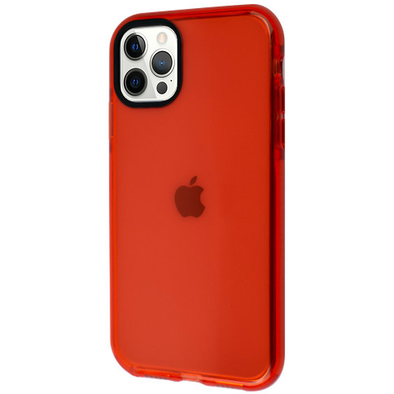 TPU чохол Color Clear на Apple iPhone 12 Pro / 12 (6.1") (Red)