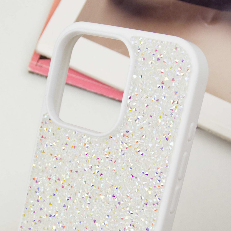 Заказать TPU чехол Bling World Rock Diamond для Apple iPhone 16 Pro (6.3") (Белый) на vchehle.ua