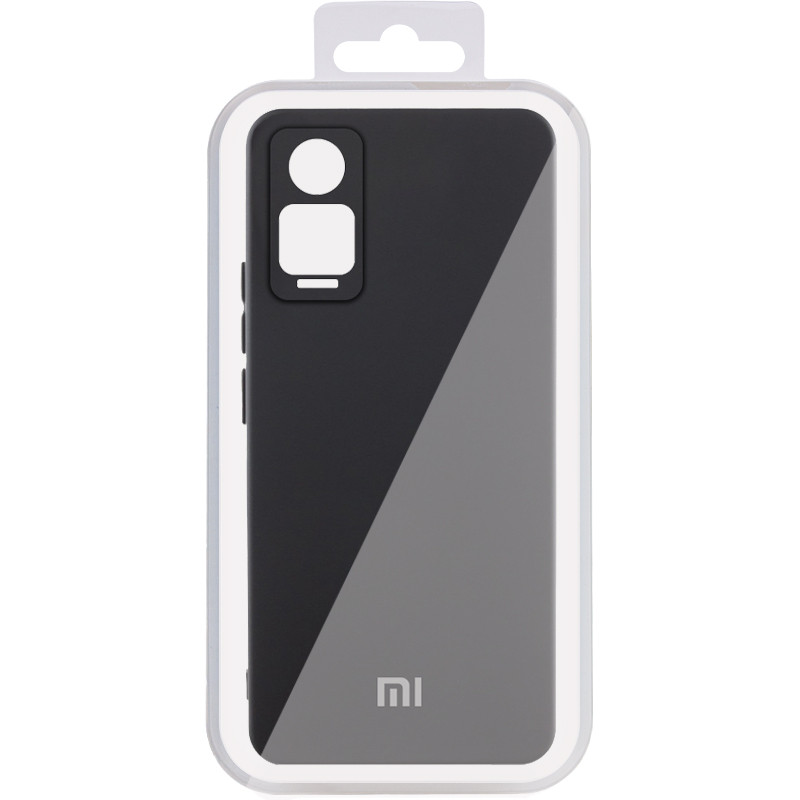 Фото Чохол Silicone Cover Lakshmi Full Camera (AA) with logo на Xiaomi Redmi Note 12 Pro 4G (Чорний / Black) на vchehle.ua