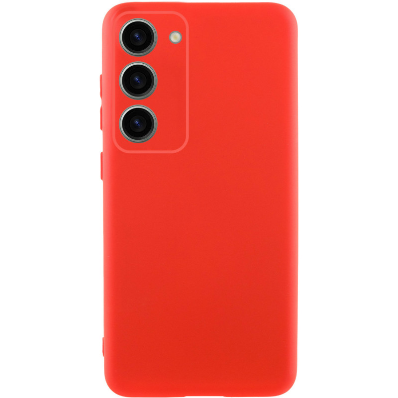 Чохол Silicone Cover Lakshmi Full Camera (AA) на Samsung Galaxy S24 FE (Червоний / Red)