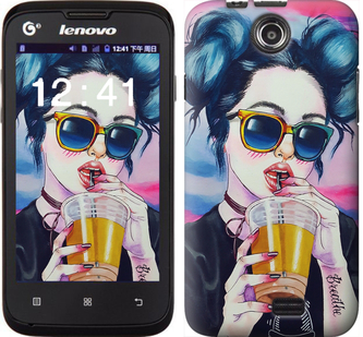 

Чехол Арт-девушка в очках для Lenovo A300 247005