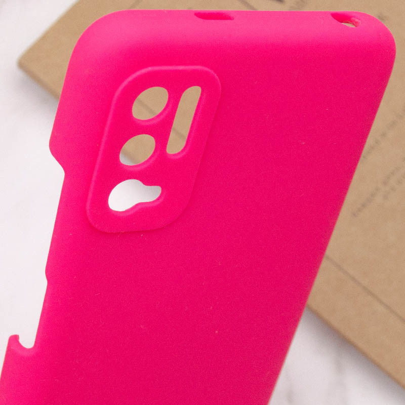 Купить Чехол Silicone Cover Full Camera (AAA) для Xiaomi Redmi Note 10 5G / Poco M3 Pro (Розовый / Shiny pink) на vchehle.ua