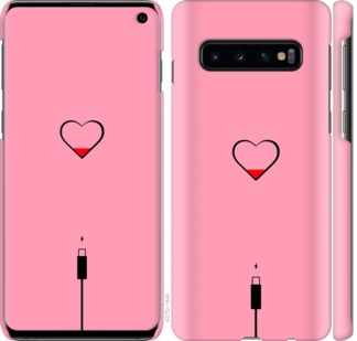 

Чехол Подзарядка сердца1 для Samsung Galaxy S10 729956