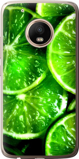 Чехол Зелёные дольки лимона для Motorola Moto G5 PLUS