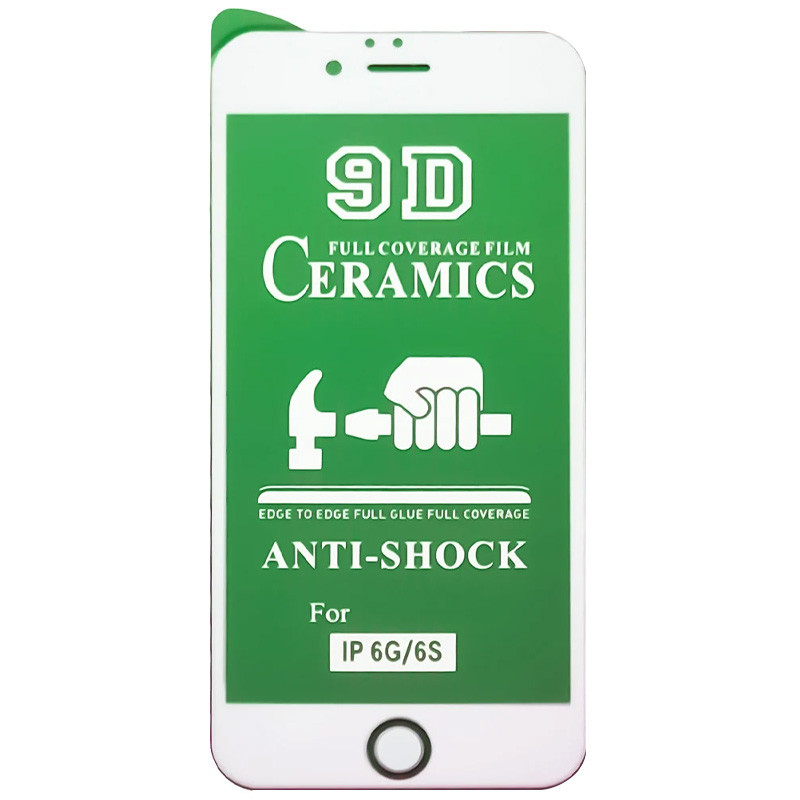 Захисна плівка Ceramics 9D на Apple iPhone 6/6s (4.7") (Біла)