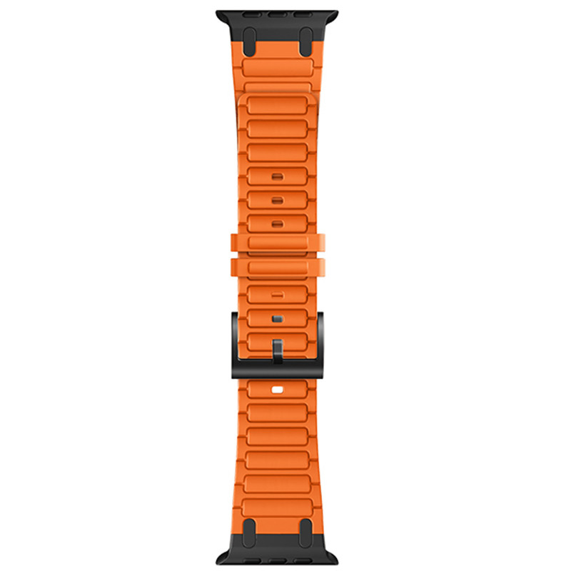 Ремешок Hoco WA35 Emir series thickened silicone strap для Apple watch 44/45/46/49mm (Orange)