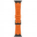 Ремешок Hoco WA35 Emir series thickened silicone strap для Apple watch 44/45/46/49mm (Orange)