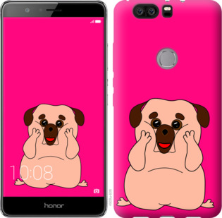 

Чехол Весёлый мопс для Huawei Honor V8 928616
