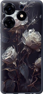 Чохол Троянди 2 на Tecno Spark 10 Pro