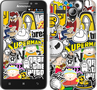 

Чохол Popular logos на Lenovo A606 627908