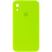 Чохол Silicone Case Square Full Camera Protective (AA) на Apple iPhone XR (6.1") (Салатовий / Neon green)