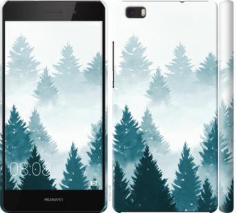 

Чехол Акварельные Елки для Huawei Ascend P8 Lite 862766