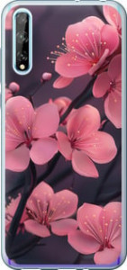 Чехол Пурпурная сакура для Huawei P Smart S