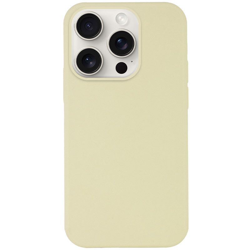 Чохол Silicone Case Full Protective (AA) NO LOGO на Apple iPhone 16 Pro Max (6.9") (Жовтий / Mellow Yellow)