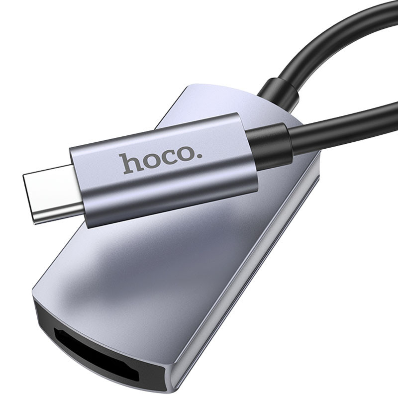 Фото Переходник Hoco UA20 Presage Type-C to HDTV (Metal gray) в магазине vchehle.ua