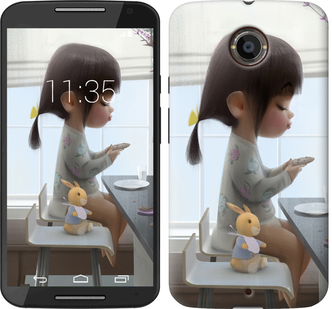 

Чохол Мила дівчинка з зайчиком на Motorola Moto X2 636770