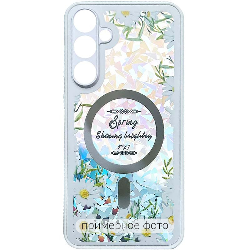 TPU+PC чехол Secret Flower для Xiaomi Poco X6 / Note 13 Pro 5G (White)