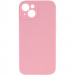 Чохол Silicone Case Full Camera Protective (AA) NO LOGO на Apple iPhone 14 (6.1") (Рожевий / Light pink)