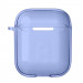 Фото Футляр TPU Colorful для наушников Airpods 1/2 (Blue) на vchehle.ua