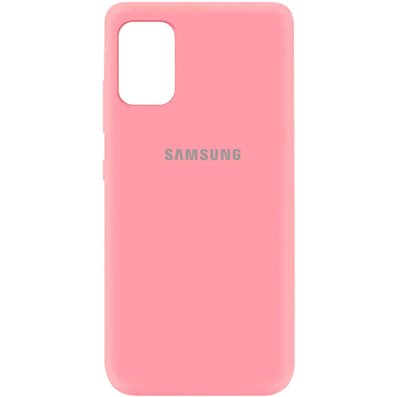 Чохол Silicone Cover My Color Full Protective (A) на Samsung Galaxy A41 (Рожевий / Pink)