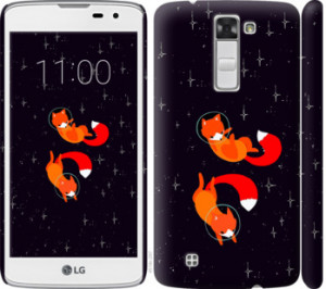 Чехол Лисички в космосе для LG K8 K350E