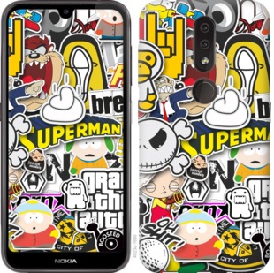 

Чехол Popular logos для Nokia 4.2 762705