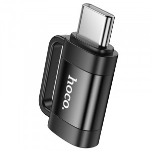 Уценка Переходник Hoco UA31E OTG Type-C male to Lightning female