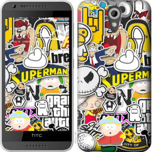 

Чехол Popular logos для HTC Desire 620G 923635