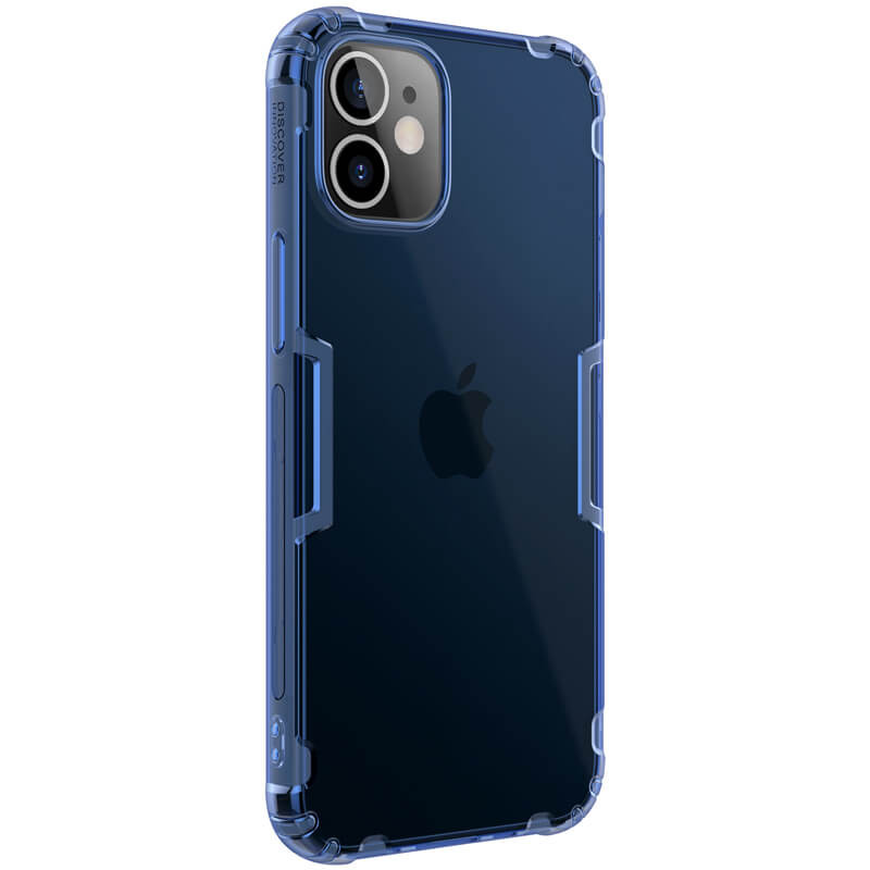 Фото TPU чохол Nillkin Nature Series на Apple iPhone 12 mini (5.4") (Блакитний (прозорий)) в маназині vchehle.ua