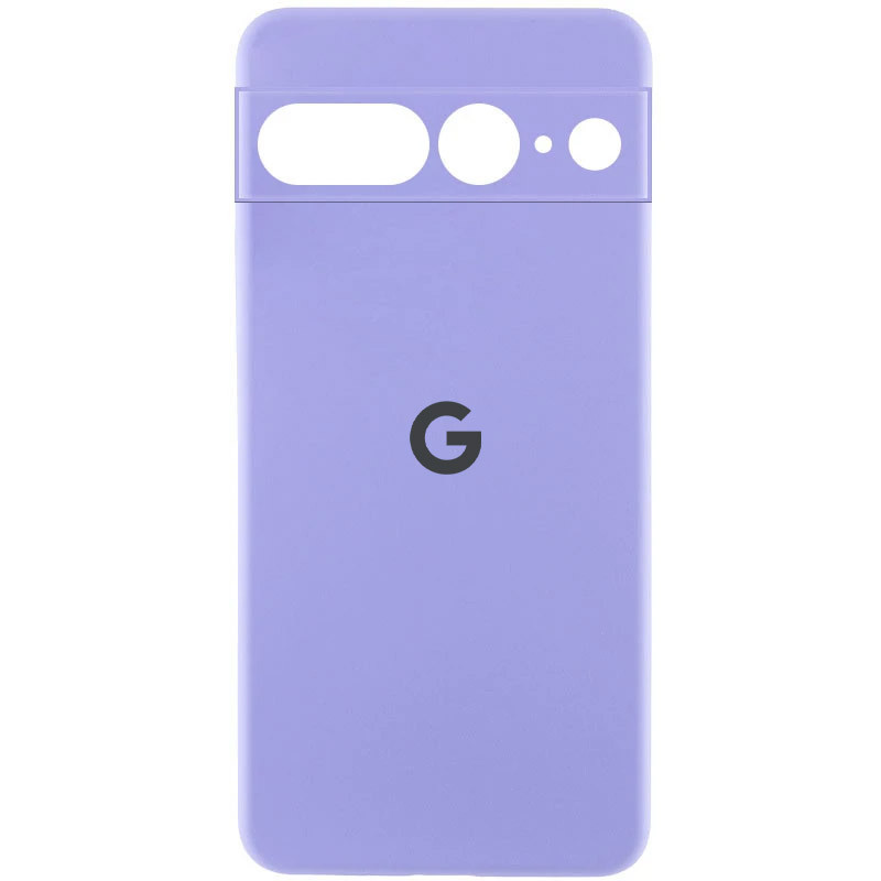Чохол Silicone Cover Lakshmi Full Camera (AA) with logo на Google Pixel 7 Pro (Бузковий / Dasheen)