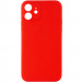 Силиконовый чехол Candy Full Camera для Apple iPhone 12 (6.1") (Красный / Red)