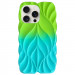 TPU чехол Leaf для Apple iPhone 15 Pro (6.1") (Green / Aqua)