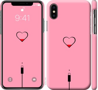 

Чехол Подзарядка сердца1 для iPhone XS (5.8") 729930