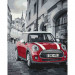 Городской пейзаж "Mini Cooper" 40*50см KHO3504 (Разноцветный)