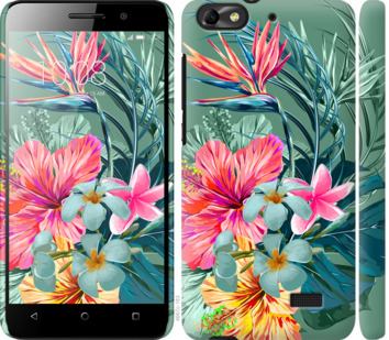 

Чехол Тропические цветы v1 для Huawei Honor 4C 845233