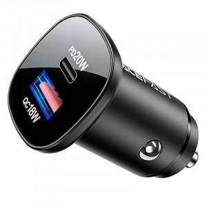 АЗУ Acefast B1 mini dual-port metal car charger 38W (1USB-A/1C)