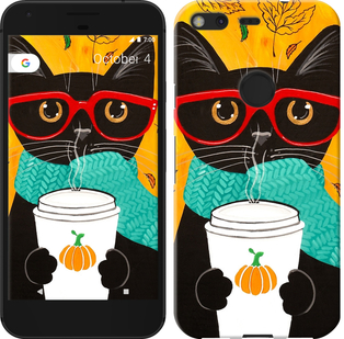 

Чохол Осінній кіт на Google Pixel 639957