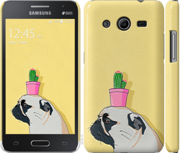 

Чехол Мопс с кактусом для Samsung Galaxy Core 2 G355 795395