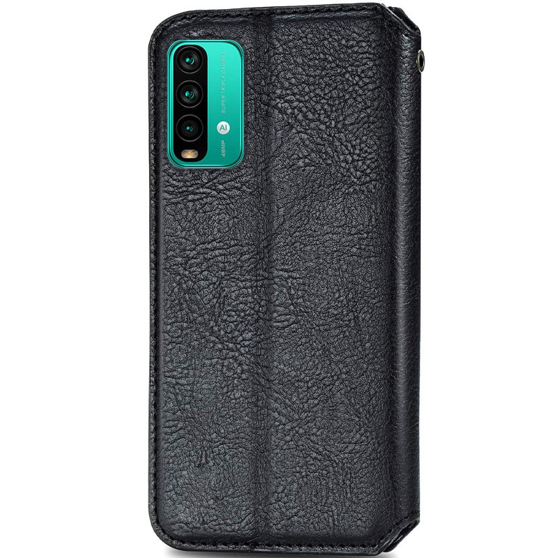 

Шкіряний чохол книжка GETMAN Cubic (PU) для Xiaomi Redmi Note 9 4G (Чорний) 1100674