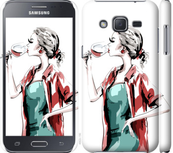 

Чохол Дівчина з келихом на Samsung Galaxy J2 J200H 841403