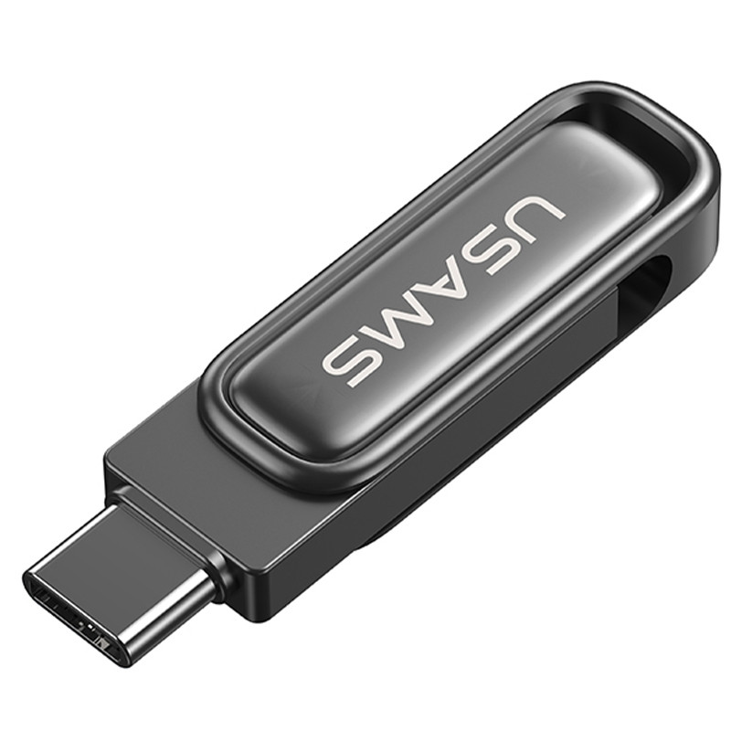 Купить Флеш накопитель USAMS US-ZB349 USB3.2 Type-C High-Speed Flash Drive With Dual Ports 256Gb (Tarnish) на vchehle.ua