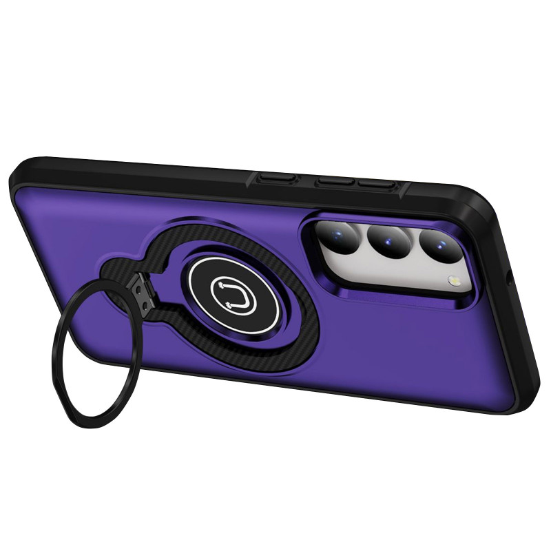 Фото TPU+Textured PC Magnet на Samsung Galaxy S23 (Purple) на vchehle.ua