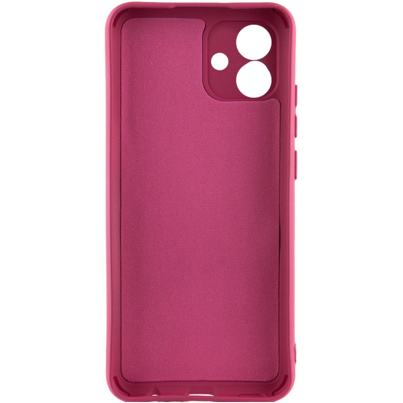 Фото Чехол TPU GETMAN Liquid Silk Full Camera для Samsung Galaxy A07 (Бордовый / Marsala) на vchehle.ua