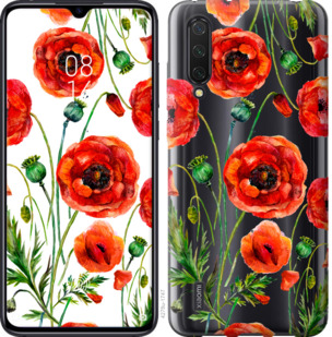 

Чехол Нарисованные маки для Xiaomi Mi 9 Lite 783285