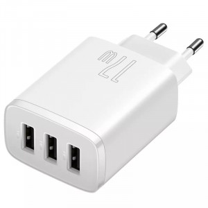 СЗУ Baseus Compact 17W (3USB-A) (CCXJ02)