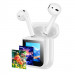 Бездротові TWS навушники Hoco EW80 Magnificent with Touch Screen (White)