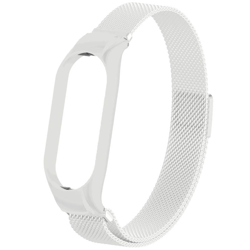 Ремінець Milanese Loop Design для Xiaomi Mi Band 7 (White)